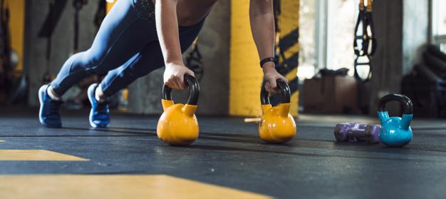 Kettlebell med Vinylovertræk 4 - 20 kg (6150278152365)